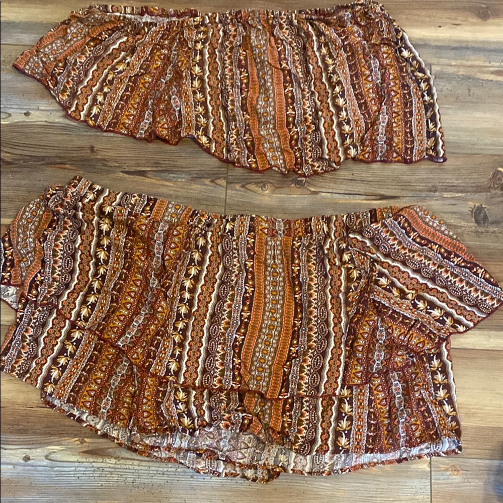 SHEIN Multicolor Patterned Women's Shorts